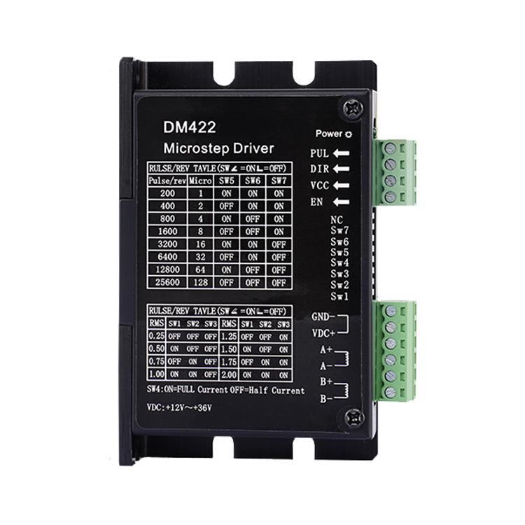 Stepper motor drive DM422 suitable for 28/35/42 motors 1-128 subdivision 0.25-2A