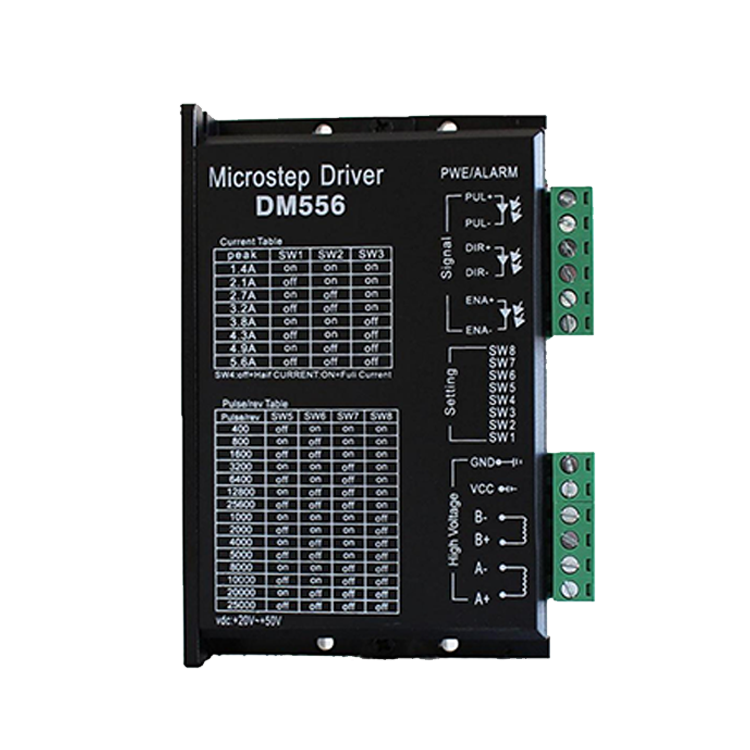 Stepper motor drive DM556 suitable for 57/86 motors 1-128 subdivision 1.4~5.6A 20~50V